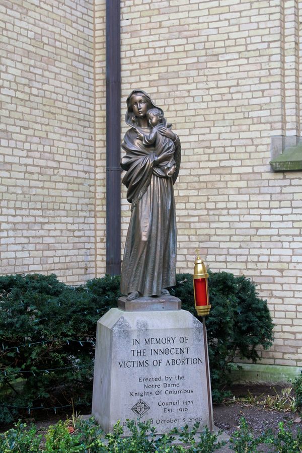 Mary in memory of innocents killed